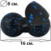Масажний м"яч подвійний PowerPlay Epp Foam peanut Ball 160х80 мм, чорний-синій, код: PP_4352_Blue_8x16