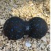 Масажний м"яч подвійний PowerPlay Epp Foam peanut Ball 160х80 мм, чорний-синій, код: PP_4352_Blue_8x16