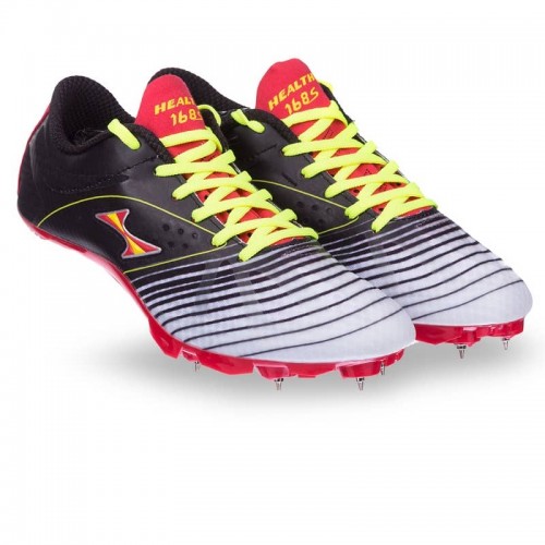 Шиповки бігові Health розмір 45 (27,5см), чорний-білий-червоний, код: 168S_45BKWR Шиповки бігові Health розмір 45 (27,5см), чорний-білий-червоний, код: 168S_45BKWR