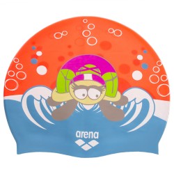 Шапочка для плавання дитяча Arena AWT Multi помаранчевий-блакитний, код: AR91925-20_ORN