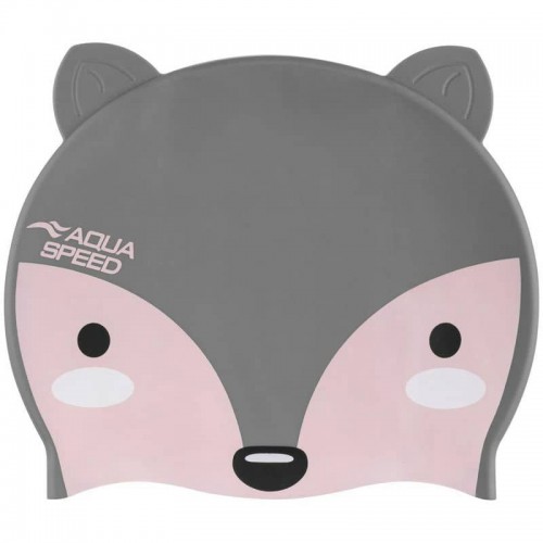 Шапка для плавання Aqua SpeedZoo Fox лисиця сірий, код: 5908217698148