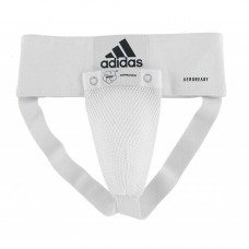 Захист паху для чоловіків Adidas з ліцензією WKF S, білий, код: 15561-1057