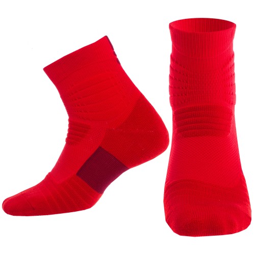 Шкарпетки спортивні для баскетболу PlayGame, розмір 40-45, червоний, код: JCB3306_R