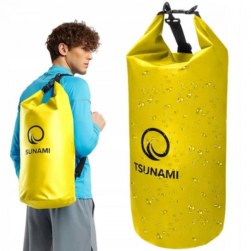 Гермомішок Tsunami Dry Pack 30 л водозахисний, жовтий, код: P-5907739314086