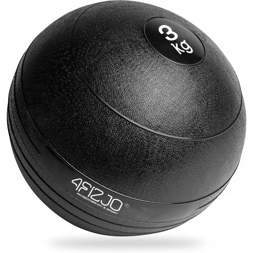 Слембол (медичний м"яч) для кросфіту 4Fizjo Slam Ball 3 кг, чорний, код: P-5907739315410