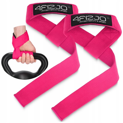 Лямки для станової тяги 4Fizjo Deadlift Straps Pink, код: P-5905973402293