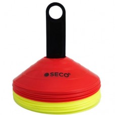 Набір тренувальних фішек Seco 2 кольори з підставкою (20 штук), код: 18130-000-SE
