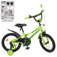 Велосипед дитячий Profi Kids Prime d=16, салатовий, код: Y16225-1-MP