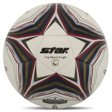 М"яч футбольний Star Ting Match 4 Light Hybrid №4 PU, білий-чорний, код: SB3144L-S52