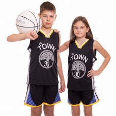 Форма баскетбольна підліткова PlayGame NB-Sport NBA Town 30 XL (13-16 років), ріст 150-160см, чорний-жовтий, код: 4311_XLBKY