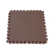 Татамі мат (пазл хвіст ластівки) EasyFit SwallowTail 4 шт, 600х600х10 мм, коричневий, код: EF-1950-BN