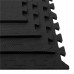Мат-пазл ласточкин хвост Springos Mat Puzzle EVA 1200x1200x12 мм Black, код: FM0002