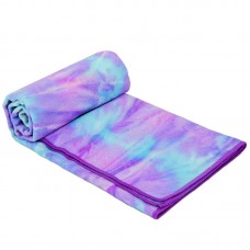 Йога рушник (килимок для йоги) FitGo Kindfolk 1830х610 мм, бузково-блакитний, код: FI-8370_VN