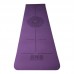 Килимок для йоги SNS Сонце KOT6-4-Р+BL з розміткою 1830х610х6 мм, фіолетовий, код: 12866-SNS