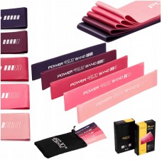 Резинки для фітнесу 4Fizjo Mini Power Band 1-20 кг, набір 5 шт, рожевий, код: P-5907739311443