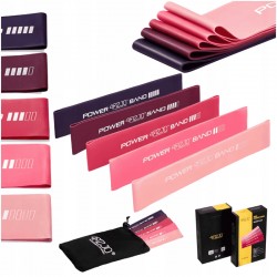 Резинки для фітнесу 4Fizjo Mini Power Band 1-20 кг, набір 5 шт, рожевий, код: P-5907739311443 Резинки для фітнесу 4Fizjo Mini Power Band 1-20 кг, набір 5 шт, рожевий, код: P-5907739311443