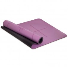 Килимок для йоги з розміткою Record 1830x680x5мм світло-фіолетовий, код: FI-8307_LV-S52