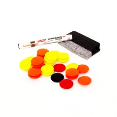 Набір для тактичних дощок Meta Set of Magnet, Marker, Duster жовтий, помаранчевий-чорний-червоний, код: 080101513821 Набір для тактичних дощок Meta Set of Magnet, Marker, Duster жовтий, помаранчевий-чорний-червоний, код: 080101513821