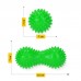 Масажний м"яч подвійний з шипами 4Fizjo Spike+ 7x16 см, зелений, код: P-5905973403351
