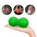 Масажний м"яч подвійний з шипами 4Fizjo Spike+ 7x16 см, зелений, код: P-5905973403351