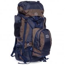 Рюкзак туристичний Camping Color Life 2в1 90+10л, оливковий-синій, код: 159_OLBL