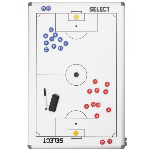 Розкладна тактична дошка Select Tactics Board Alu Football 450x300 мм, білий, код: 5703543336494
