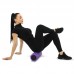 Ролер масажний циліндр (ролик мфр) заповнений піною FitGo Grid Bubble Roller, 450x130 мм, фіолетовий, код: FI-9391_V