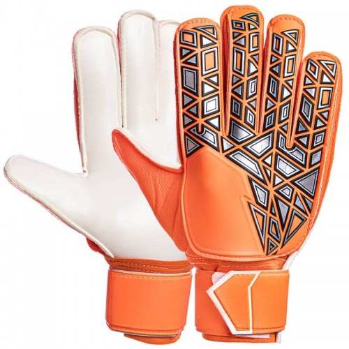 Рукавички воротарські з захистом пальців PlayGame помаранчевий, розмір 8, код: FB-888_OR_8
