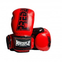 Боксерські рукавиці PowerPlay червоні карбон 14 унцій, код: PP_3017_14oz_Red