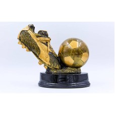 Статуетка нагородна спортивна PlayGame Футбол Бутса з м"ячем 175х155х100 мм, код: C-1570-A