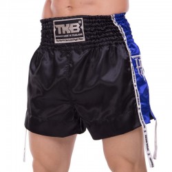 Шорти для тайського боксу та кікбоксингу Top King XL, чорний-синій, код: TKTBS-202_XLBKBL