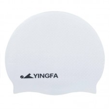 Шапочка для плавання силіконова для дорослих Yingfa білий, код: C0068_W