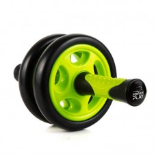 Колесо для преса подвійне PowerPlay Dual-Core Ab Wheel чорний-зелений, код: PP_4327_Black/Green