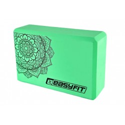 Блок для йоги EasyFit EVA 230х155х75 мм з малюнком м"ятний, код: EF-1819-M-EF Блок для йоги EasyFit EVA 230х155х75 мм з малюнком м"ятний, код: EF-1819-M-EF