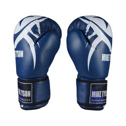Боксерські рукавички Mike Tyson, PVC, 10oz, синій, код: MT1707/102-WS