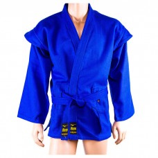 Самбовка (куртка, шорти) Mizuno зріст 170 см, синій, код: SVB-58170-WS