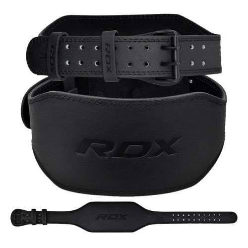 Пояс для важкої атлетики шкіряний RDX 6 Full M Black, код: WBS-6FB-M