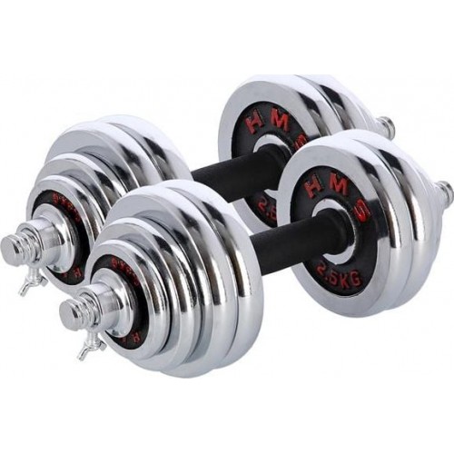 Гантелі HMS STC30 хром 2x15 кг, код: 5907695540284-IN