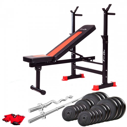 Лава тренувальна Fit-On FN-S101 + штанга 118кг, код: 2110-0031 Лава тренувальна Fit-On FN-S101 + штанга 118кг, код: 2110-0031