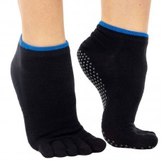 Шкарпетки для йоги з закритими пальцями FitGo, чорний, код: FI-9937_BK