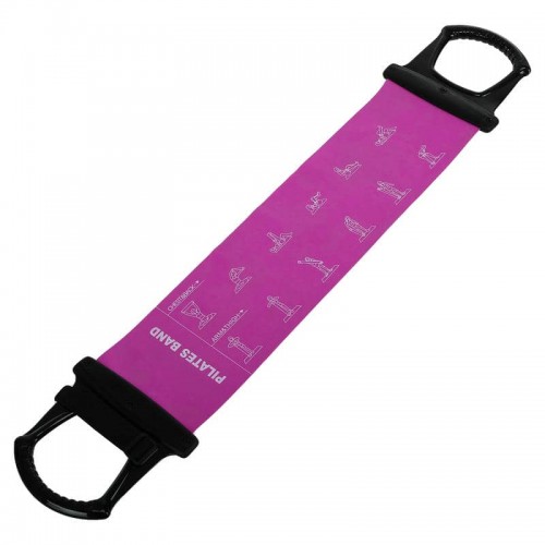 Стрічка-еспандер еластична для фітнесу та йоги з ручками BioGym Pilates Band фіолетовий, код: 8038_V