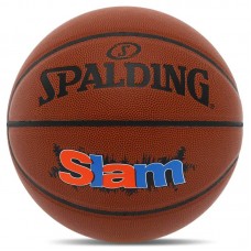 М'яч баскетбольний Spalding Slam №7, коричневий, код: 76886Y-S52 М'яч баскетбольний Spalding Slam №7, коричневий, код: 76886Y-S52