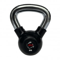 Гиря прогумована з хромованою ручкою WCG 2 кг, код: KPR-2-IF