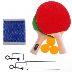 Набір для настільного тенісу MK 2 ракетки 3 м'ячі, сітка, код: 0217-S52