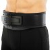 Пояс для пауерліфтингу з карабіном шкіряний Mdbuddy Weightlifting Belt L, чорний-червоний, код: TA-3231_LBKR