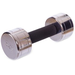 Гантель цільна сталева хромована Record 1х4кг, хром, код: DB5202-4-S52 Гантель цільна сталева хромована Record 1х4кг, хром, код: DB5202-4-S52