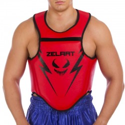 Захист тіла (жилет) для єдиноборств Zelart S червоний-чорний, код: BO-1377_SRBK-S52 Захист тіла (жилет) для єдиноборств Zelart S червоний-чорний, код: BO-1377_SRBK-S52