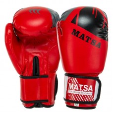 Боксерські рукавиці Matsa 10 унцій, червоний, код: MA-7301_10R Боксерські рукавиці Matsa 10 унцій, червоний, код: MA-7301_10R