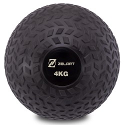 М"яч набивної слембол для кроссфіта рифлений Record Slam Ball 4 кг, код: FI-7474-4