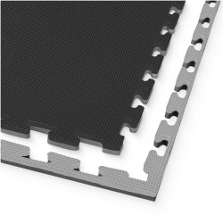 Мат-пазл (ласточкин хвіст) 4Fizjo Mat Puzzle EVA 1000x1000x20 мм, чорний-сірий, код: P-5907739316226 Мат-пазл (ласточкин хвіст) 4Fizjo Mat Puzzle EVA 1000x1000x20 мм, чорний-сірий, код: P-5907739316226